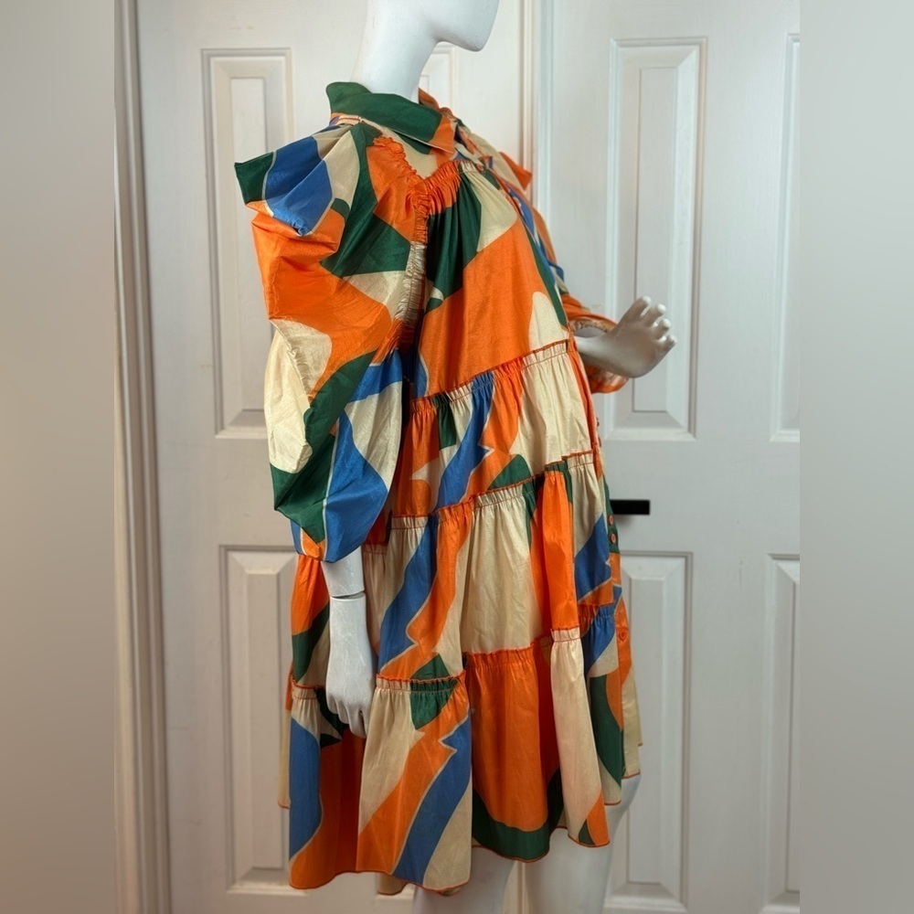 LOVE HICHLICHT Colorful Geometric Women's Dress Size 3XL. C21 - Picture 15 of 16